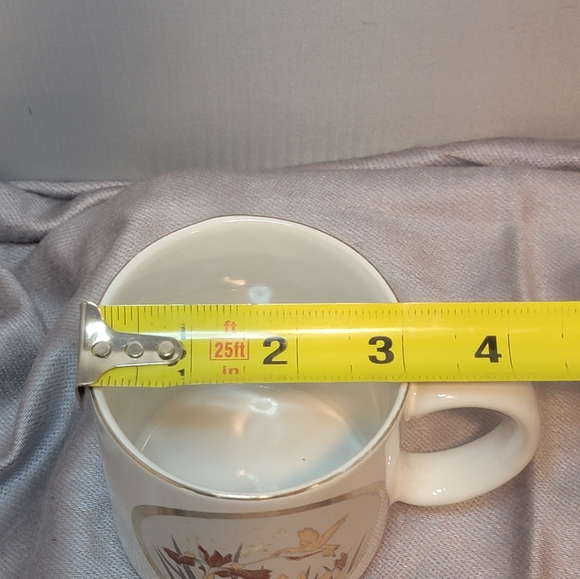 Vintage Art of Chokin Japanese Bird Butterfly Themed Gilded GOLD Cup - Picture 4 of 11